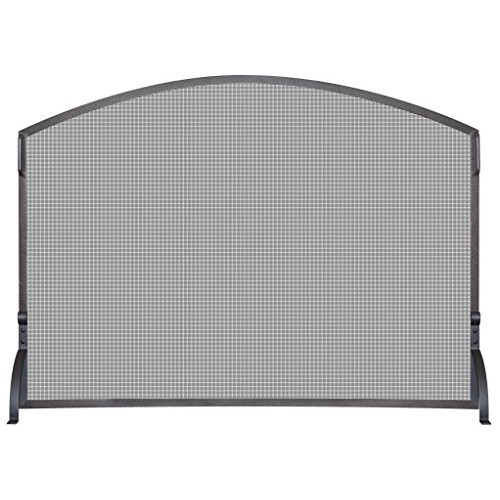 UniFlame S-1190 Single Panel Old World Iron Arch Top Screen  Large - B00JRDH3KQ